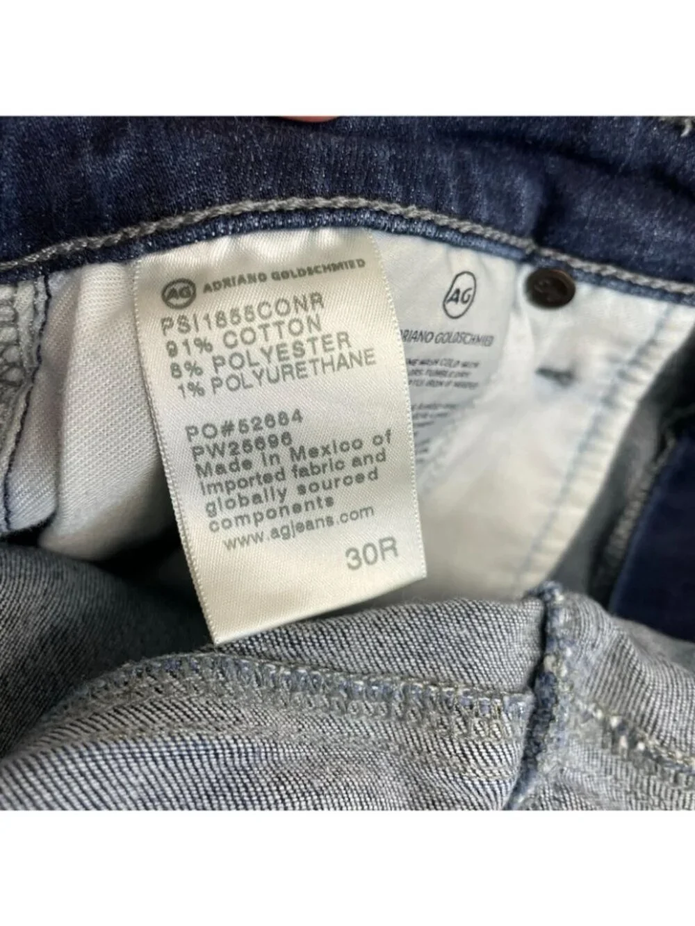 AG Adriano Goldschmied Women's 30 Prima Ankle Cigarette Jeans Dark Wash P0258